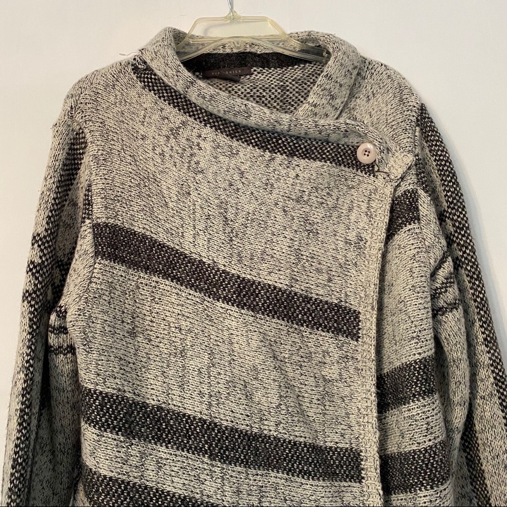 Grey and Cream Cardigan